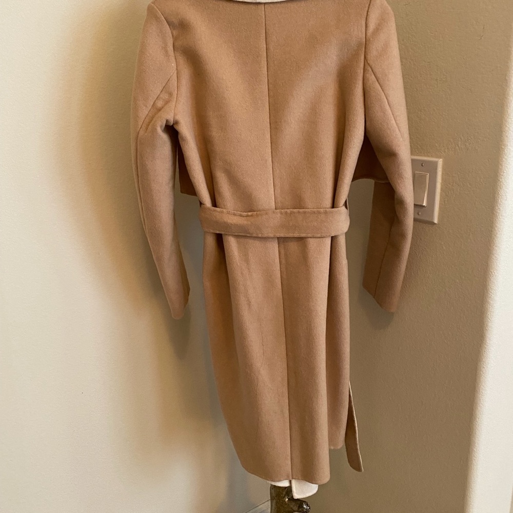 BCBGMAXAZRIA, TWO TONE WRAP COAT - Picture 2 of 2